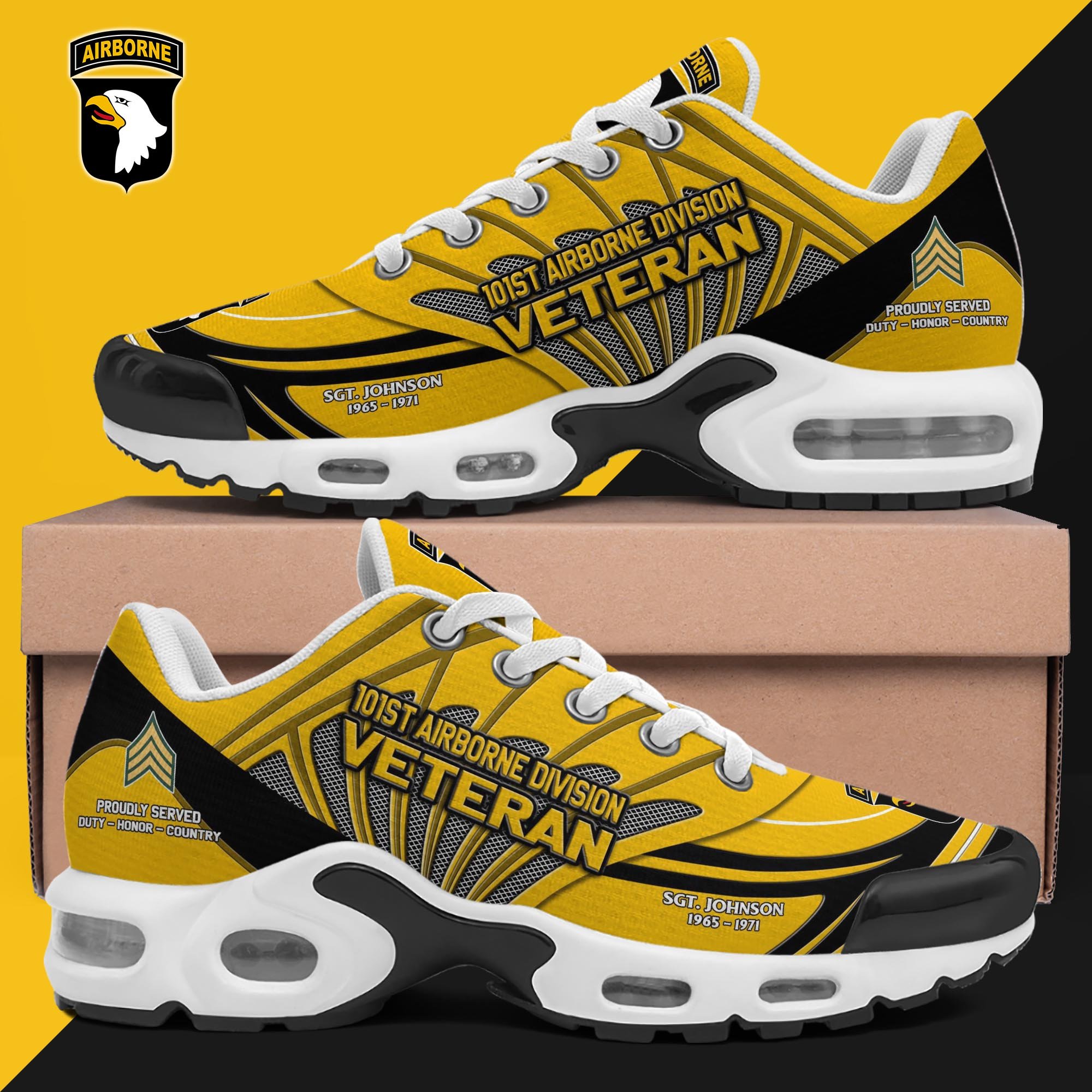 1St Airborne Division TN Shoes Custom Name, Rank And Year, Military Shoes - Famjoys 1St Airborne Division TN Shoes Custom Name, Rank And Year, Military Shoes - Famjoys