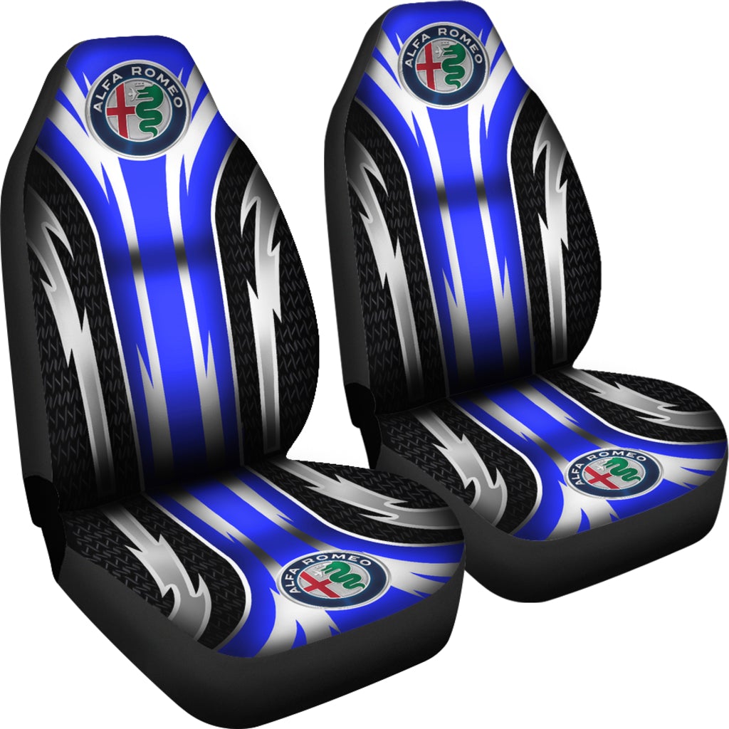 2 Front Alfa Romeo Seat Covers Blue - Famjoys 2 Front Alfa Romeo Seat Covers Blue - Famjoys