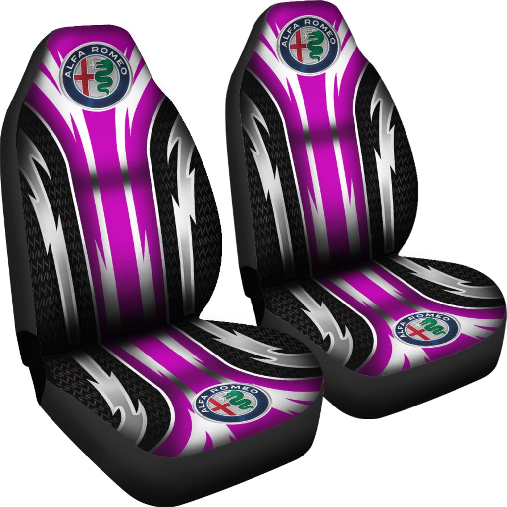 2 Front Alfa Romeo Seat Covers Pink - Famjoys 2 Front Alfa Romeo Seat Covers Pink - Famjoys