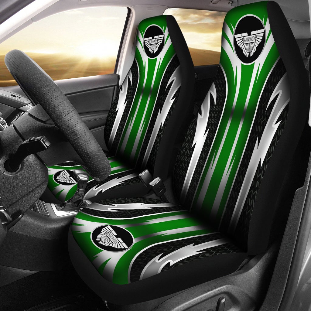 2 Front Aston Martin Seat Covers Green - Famjoys 2 Front Aston Martin Seat Covers Green - Famjoys