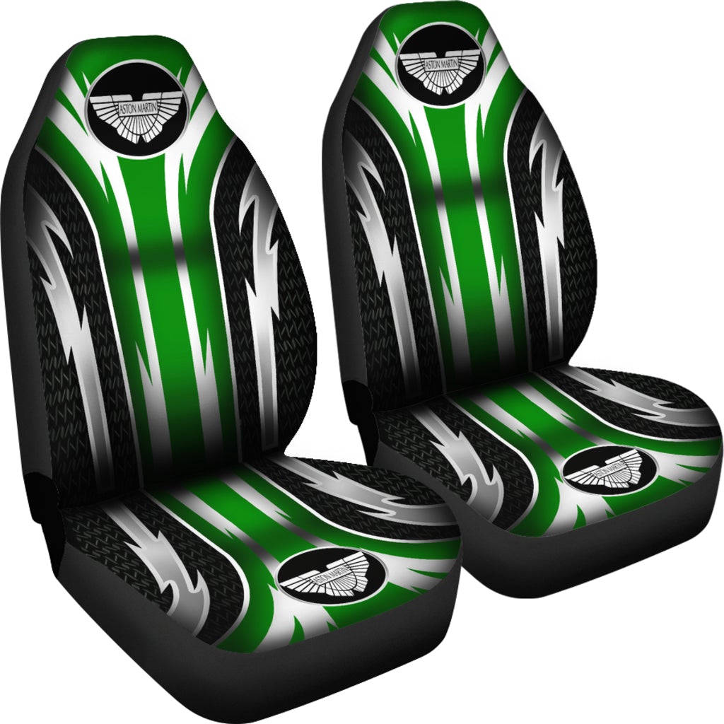 2 Front Aston Martin Seat Covers Green - Famjoys 2 Front Aston Martin Seat Covers Green - Famjoys