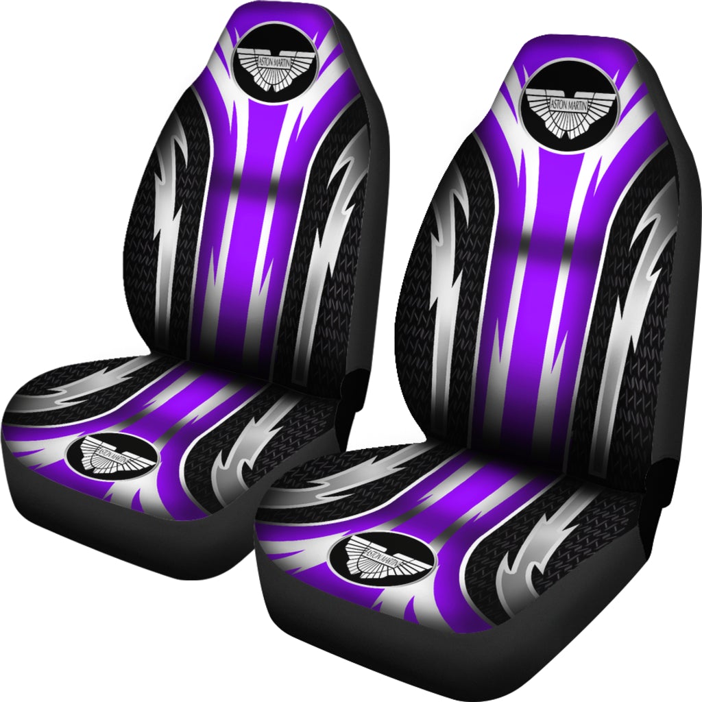 2 Front Aston Martin Seat Covers Purple - Famjoys 2 Front Aston Martin Seat Covers Purple - Famjoys
