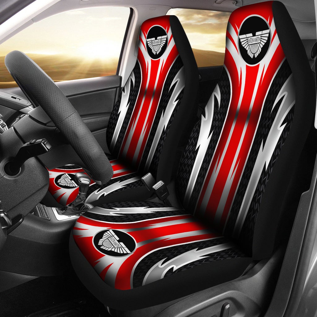 2 Front Aston Martin Seat Covers Red - Famjoys 2 Front Aston Martin Seat Covers Red - Famjoys