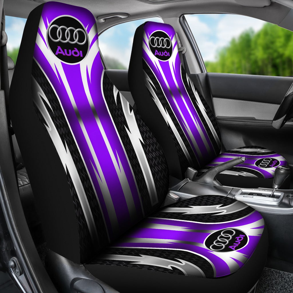 2 Front Audi Seat Covers Purple - Famjoys 2 Front Audi Seat Covers Purple - Famjoys