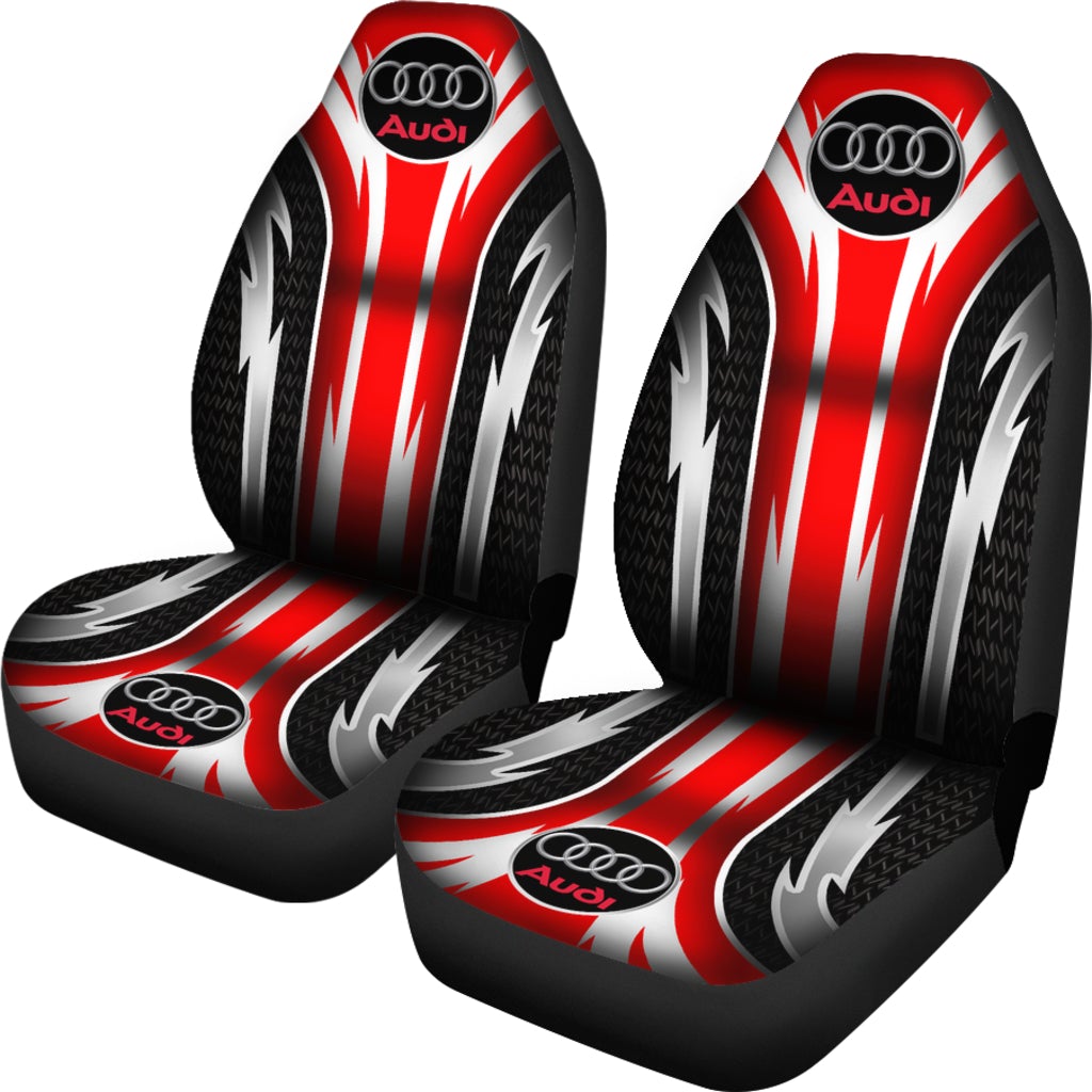 2 Front Audi Seat Covers Red - Famjoys 2 Front Audi Seat Covers Red - Famjoys