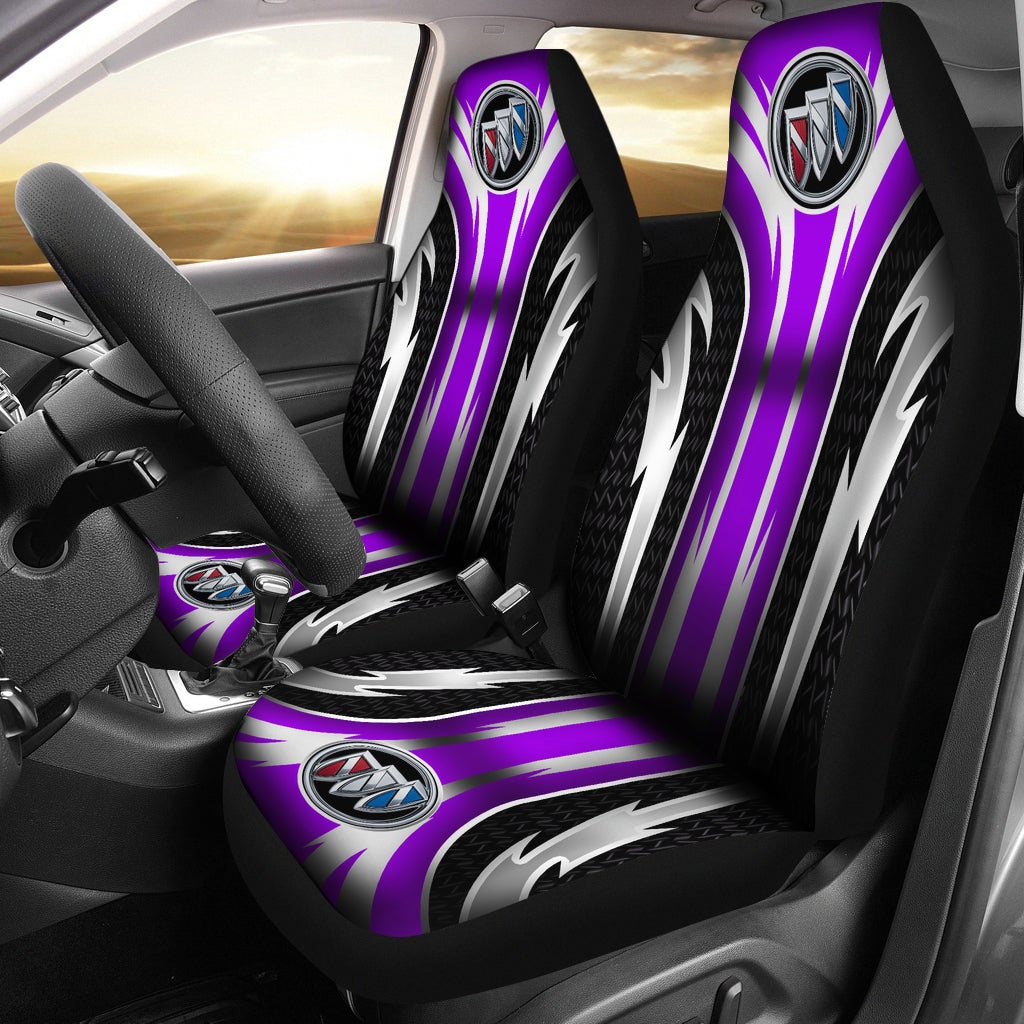 2 Front Buick Seat Covers Purple - Famjoys 2 Front Buick Seat Covers Purple - Famjoys