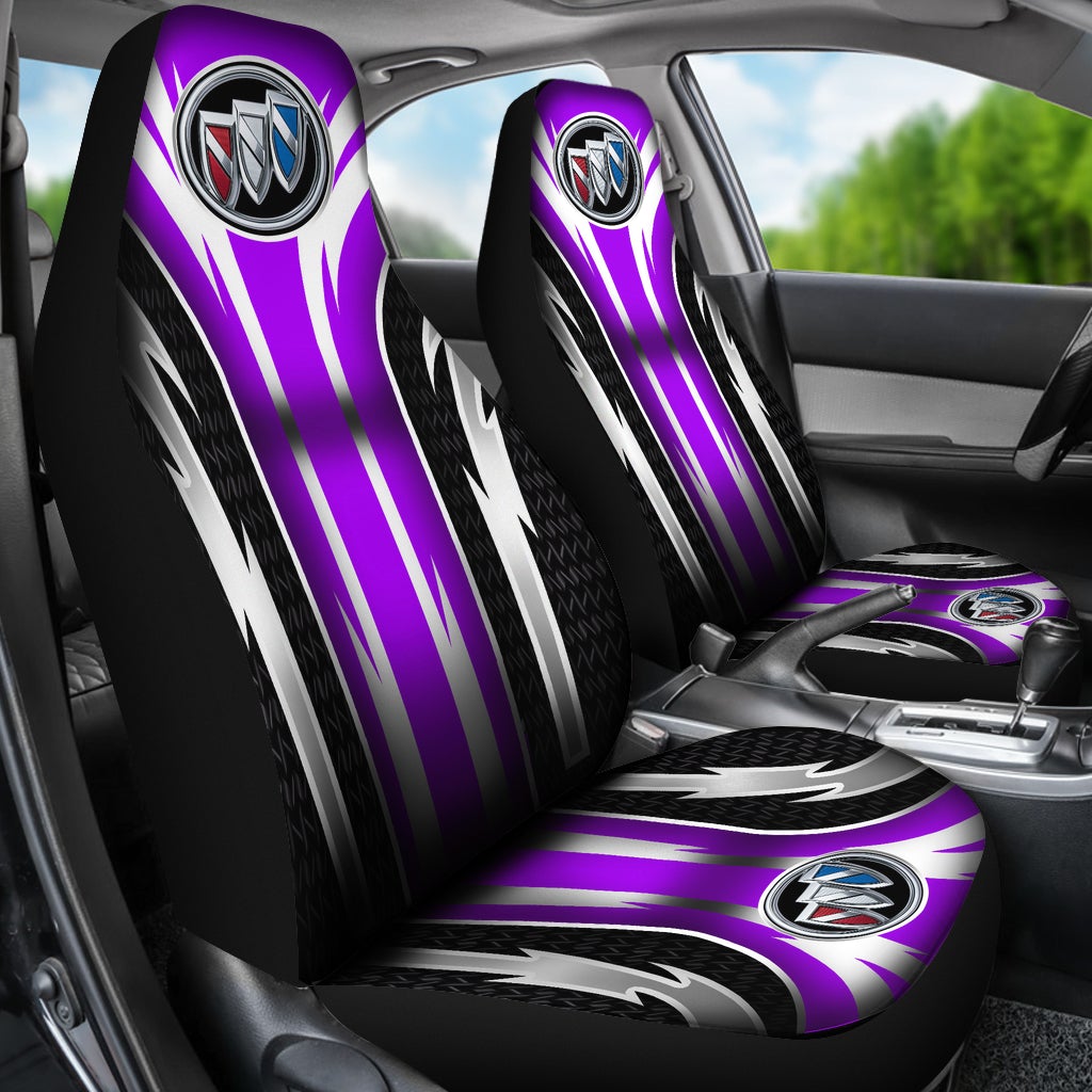 2 Front Buick Seat Covers Purple - Famjoys 2 Front Buick Seat Covers Purple - Famjoys