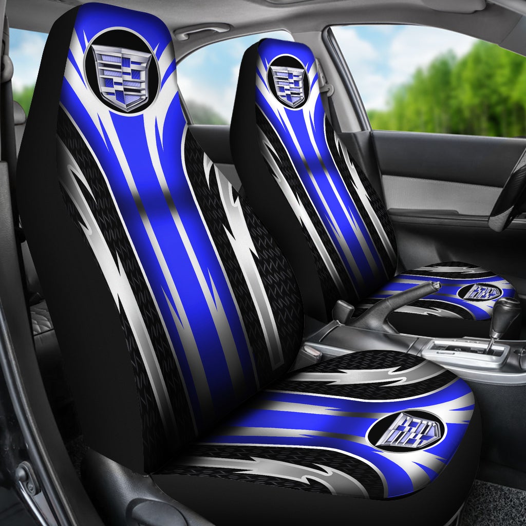 2 Front Cadillac Seat Covers Blue - Famjoys 2 Front Cadillac Seat Covers Blue - Famjoys