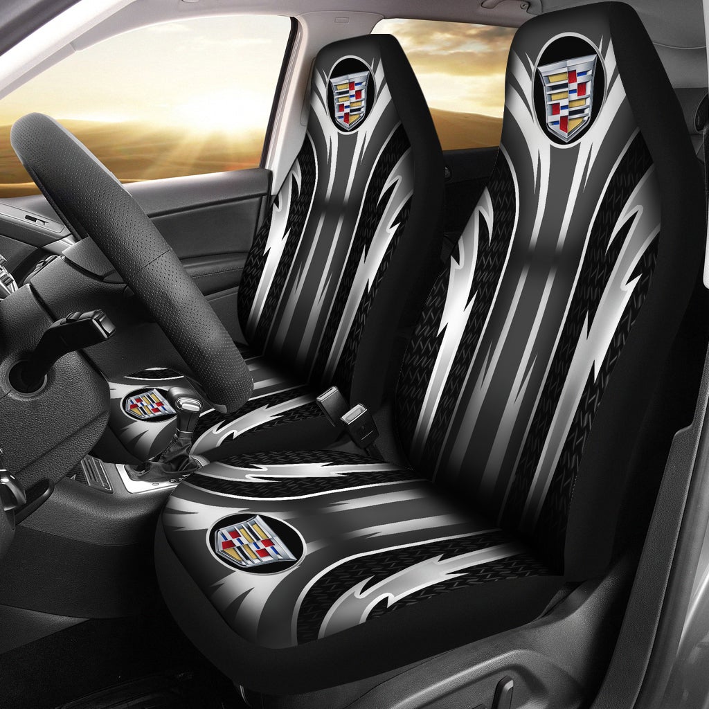 2 Front Cadillac Seat Covers Grey - Famjoys 2 Front Cadillac Seat Covers Grey - Famjoys