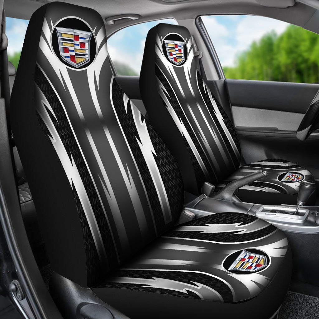 2 Front Cadillac Seat Covers Grey - Famjoys 2 Front Cadillac Seat Covers Grey - Famjoys