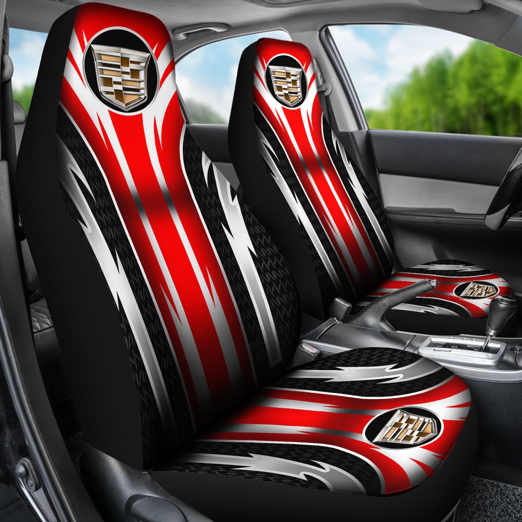 2 Front Cadillac Seat Covers Red - Famjoys 2 Front Cadillac Seat Covers Red - Famjoys