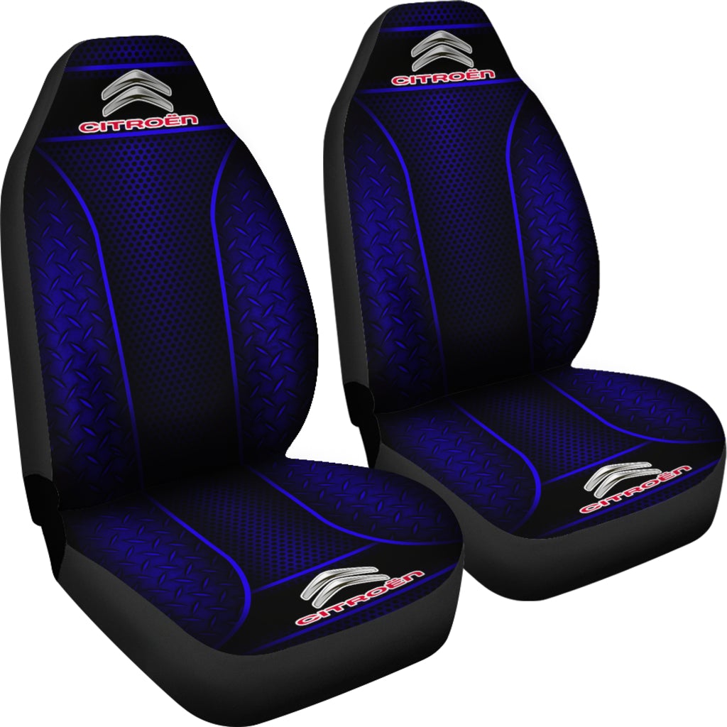 2 Front Citroen Seat Covers Blue - Famjoys 2 Front Citroen Seat Covers Blue - Famjoys