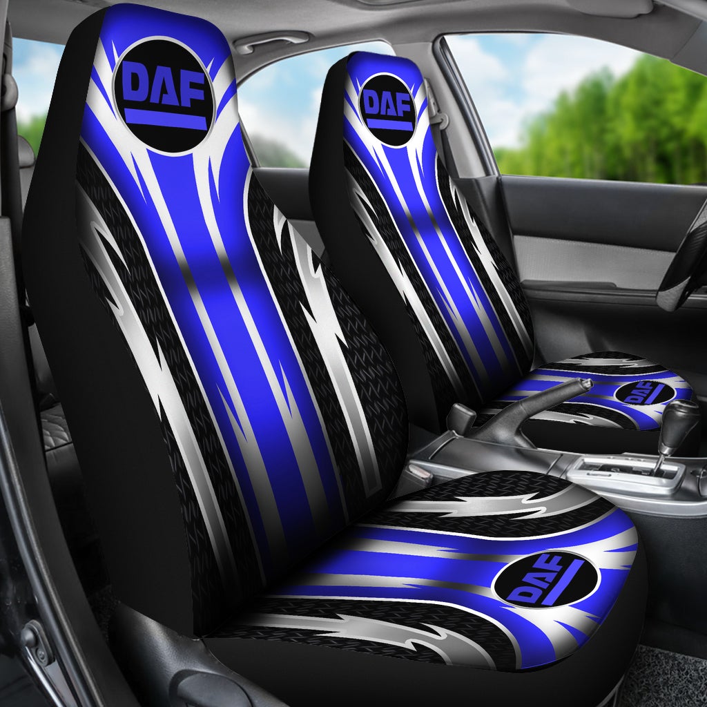 2 Front DAF Trucks Seat Covers Blue - Famjoys 2 Front DAF Trucks Seat Covers Blue - Famjoys