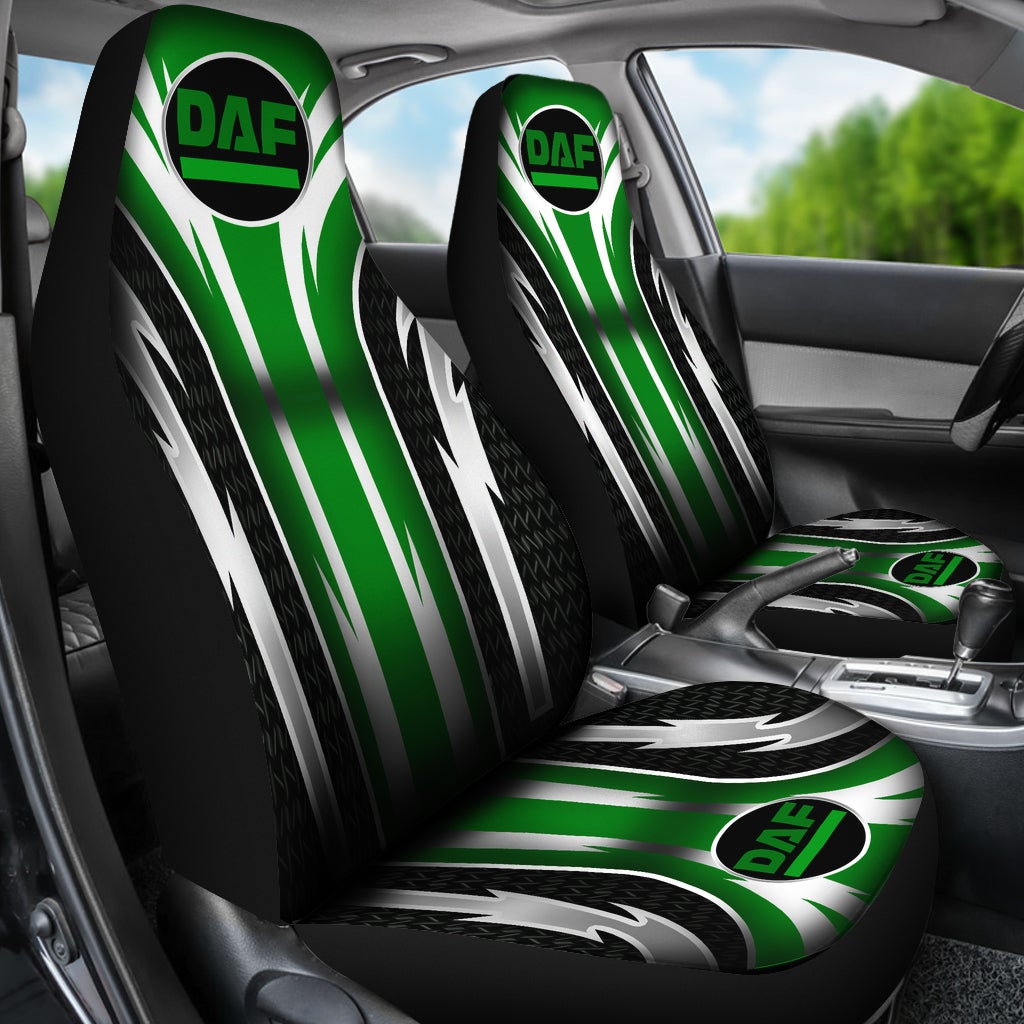 2 Front DAF Trucks Seat Covers Green - Famjoys 2 Front DAF Trucks Seat Covers Green - Famjoys