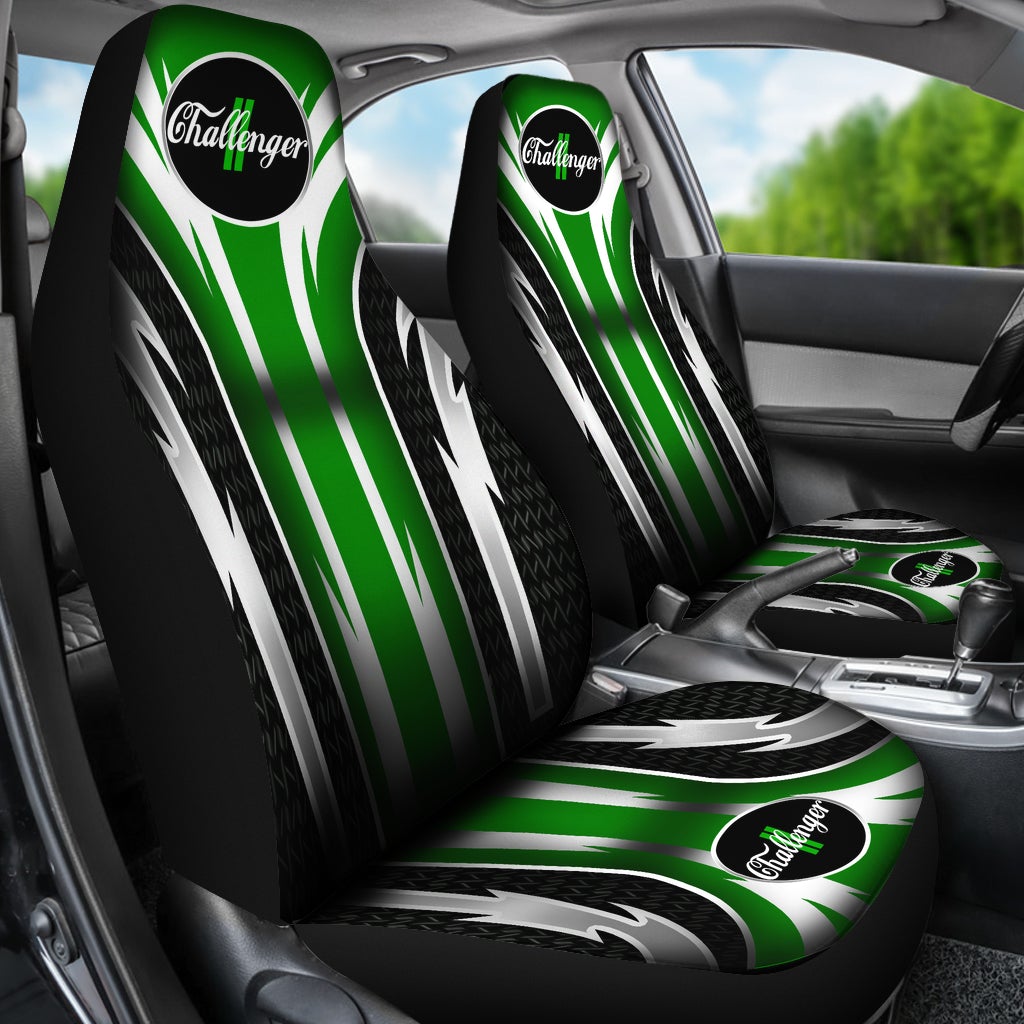 2 Front Dodge Challenger Seat Covers Green - Famjoys 2 Front Dodge Challenger Seat Covers Green - Famjoys