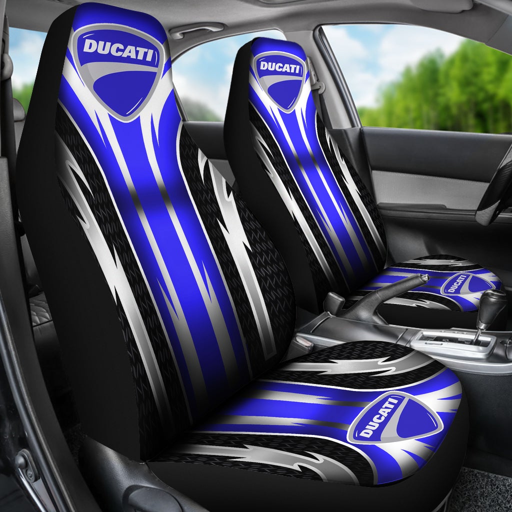 2 Front Ducati Seat Covers Blue - Famjoys 2 Front Ducati Seat Covers Blue - Famjoys