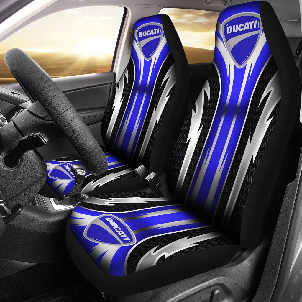 2 Front Ducati Seat Covers Blue - Famjoys 2 Front Ducati Seat Covers Blue - Famjoys