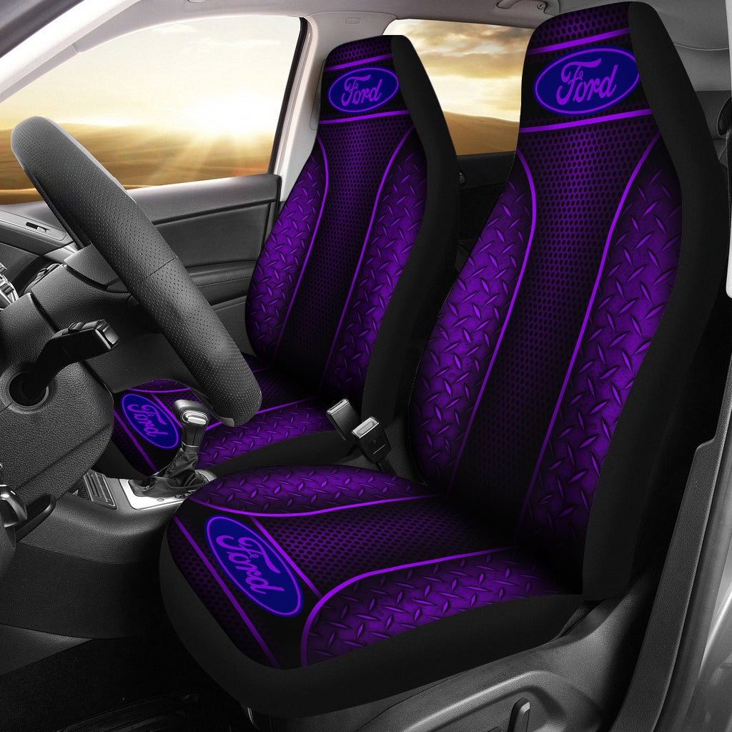 2 Front Ford Seat Covers Purple - Famjoys 2 Front Ford Seat Covers Purple - Famjoys