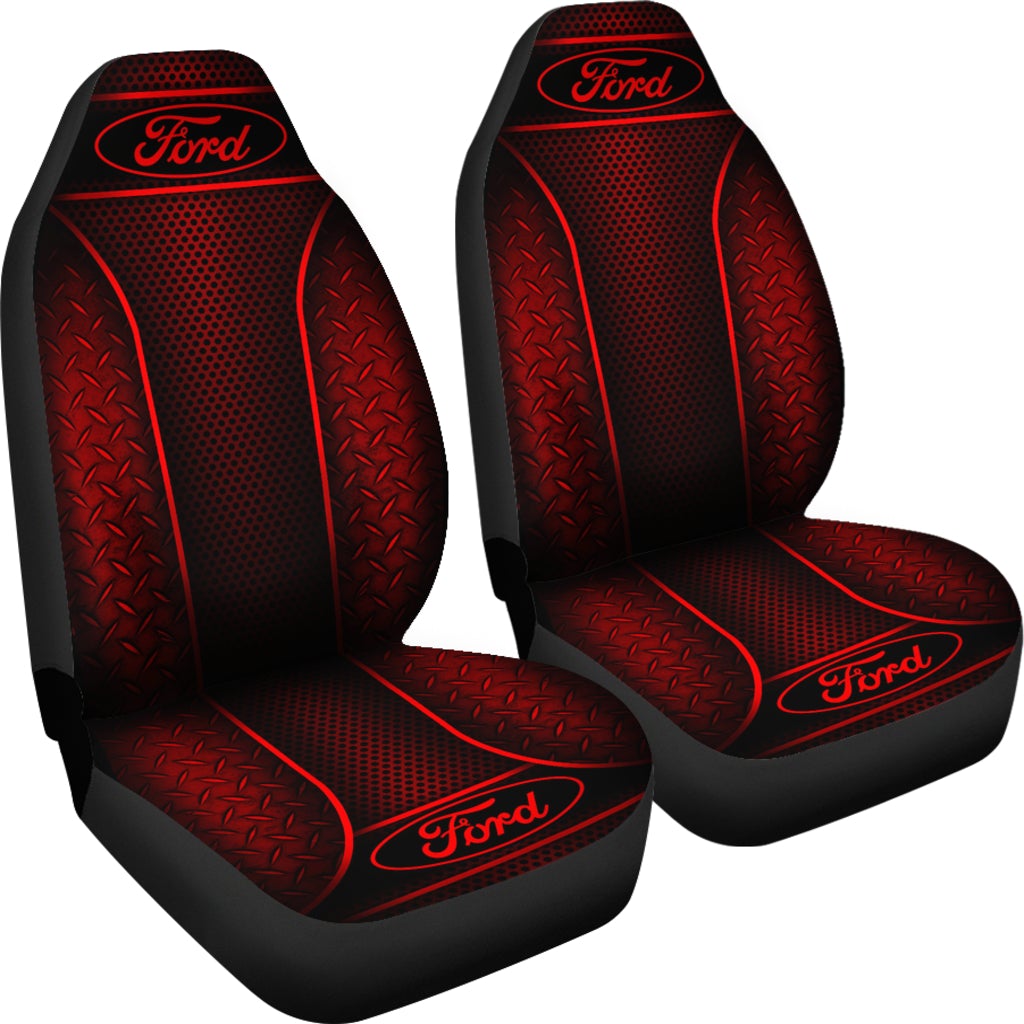 2 Front Ford Seat Covers Red - Famjoys 2 Front Ford Seat Covers Red - Famjoys