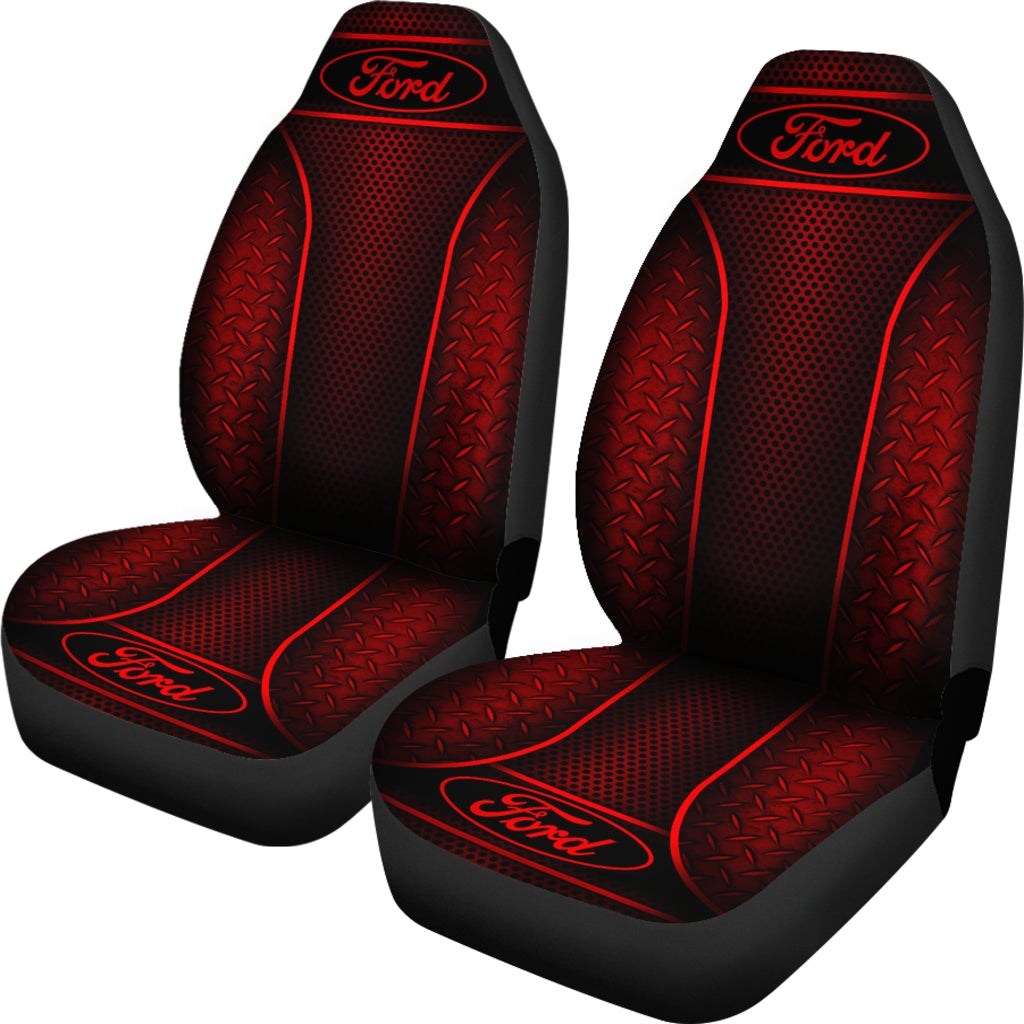 2 Front Ford Seat Covers Red - Famjoys 2 Front Ford Seat Covers Red - Famjoys