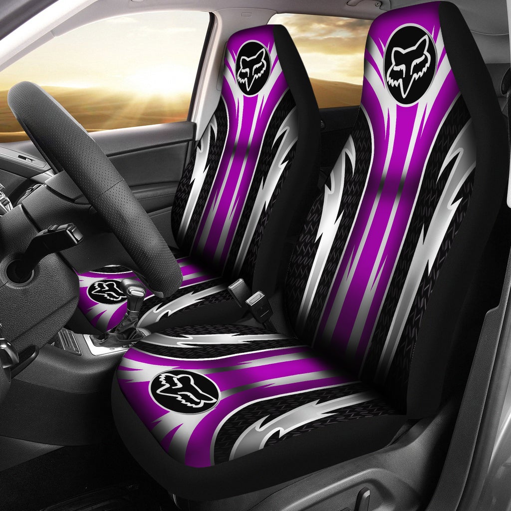 2 Front Fox Racing Seat Covers Pink - Famjoys 2 Front Fox Racing Seat Covers Pink - Famjoys