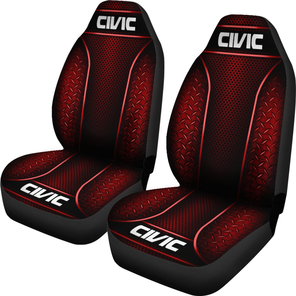 2 Front Honda Civic Seat Covers Red - Famjoys 2 Front Honda Civic Seat Covers Red - Famjoys