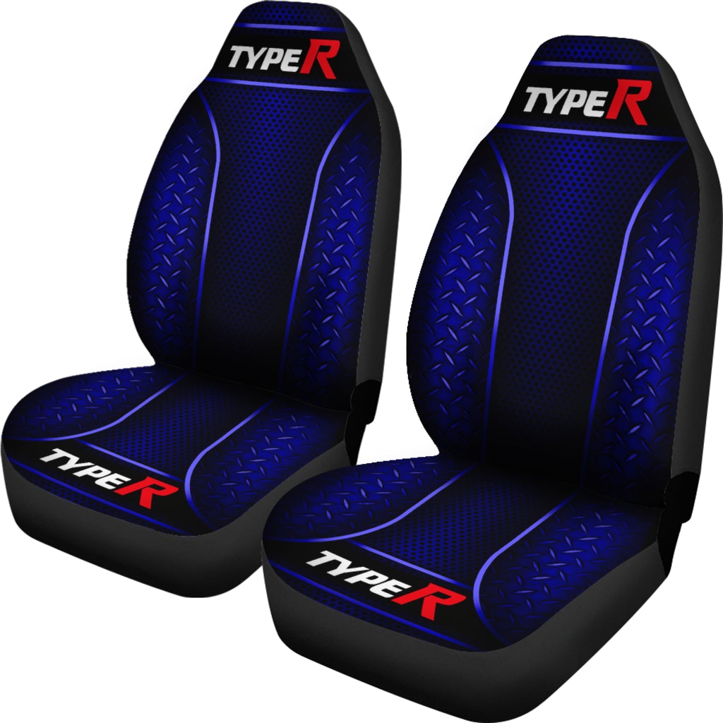 2 Front Honda Type R Seat Covers Blue - Famjoys 2 Front Honda Type R Seat Covers Blue - Famjoys