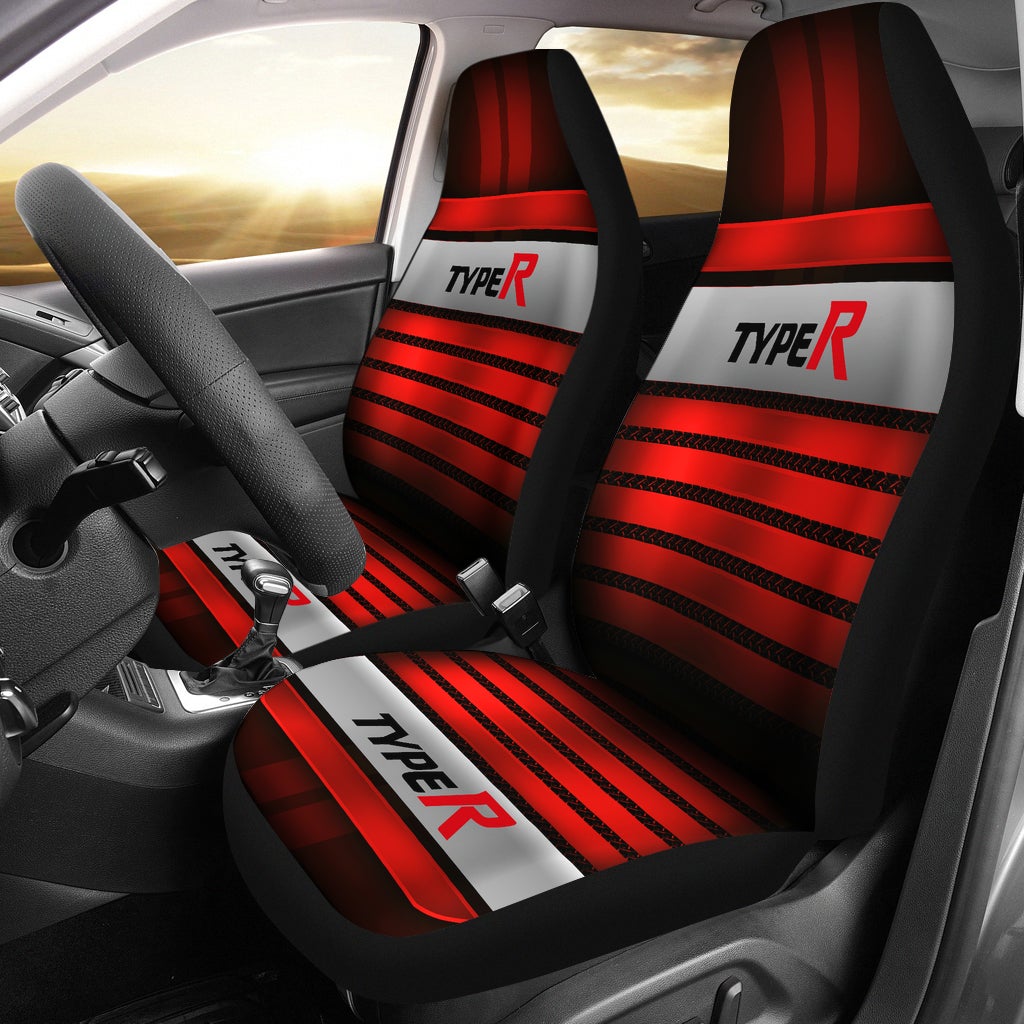 2 Front Honda Type R Seat Covers Red