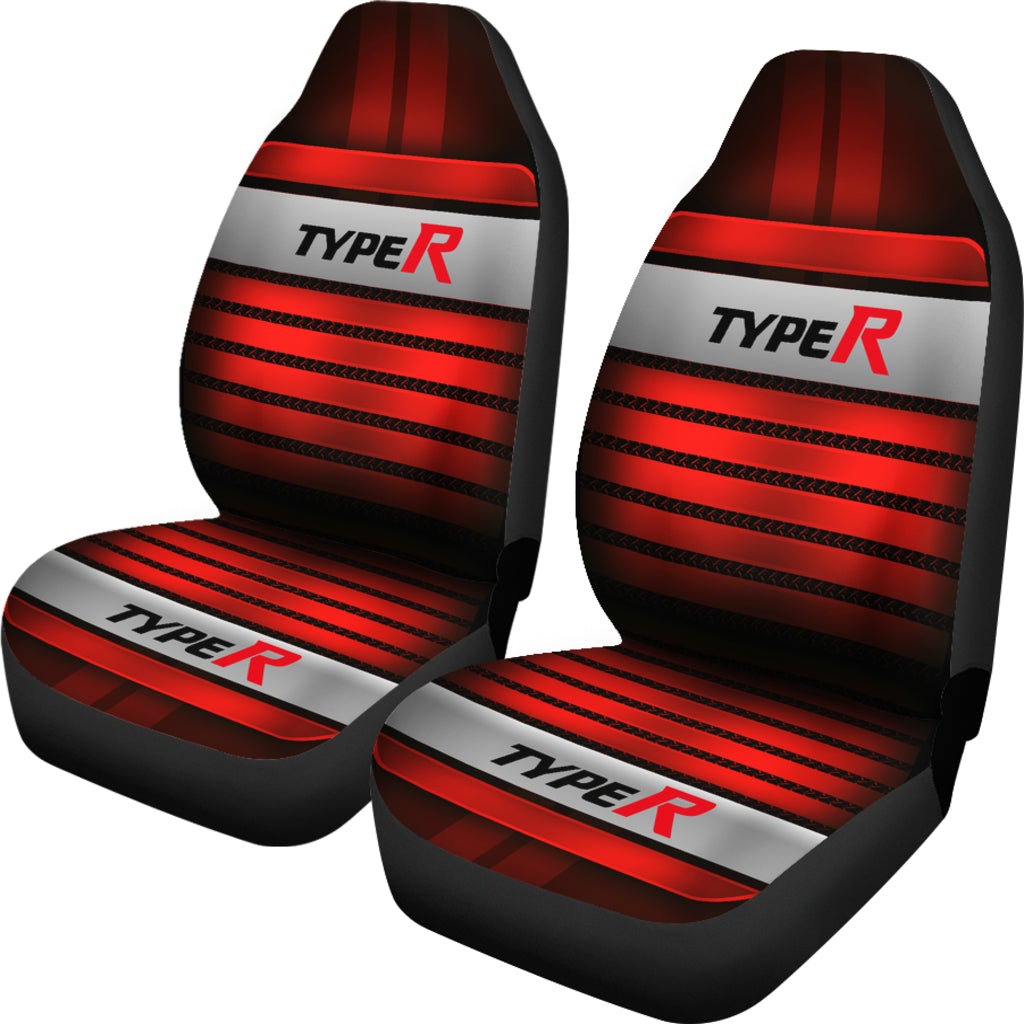 2 Front Honda Type R Seat Covers Red