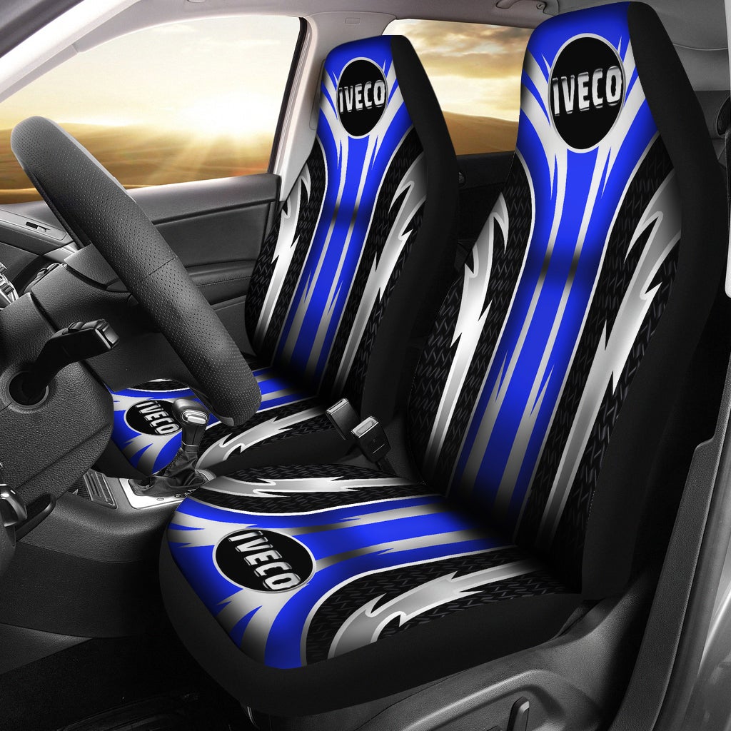 2 Front Iveco Seat Covers Blue - Famjoys 2 Front Iveco Seat Covers Blue - Famjoys