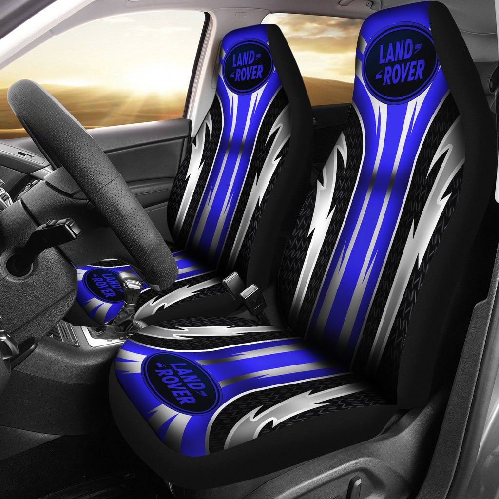 2 Front Land Rover Seat Covers Blue - Famjoys 2 Front Land Rover Seat Covers Blue - Famjoys