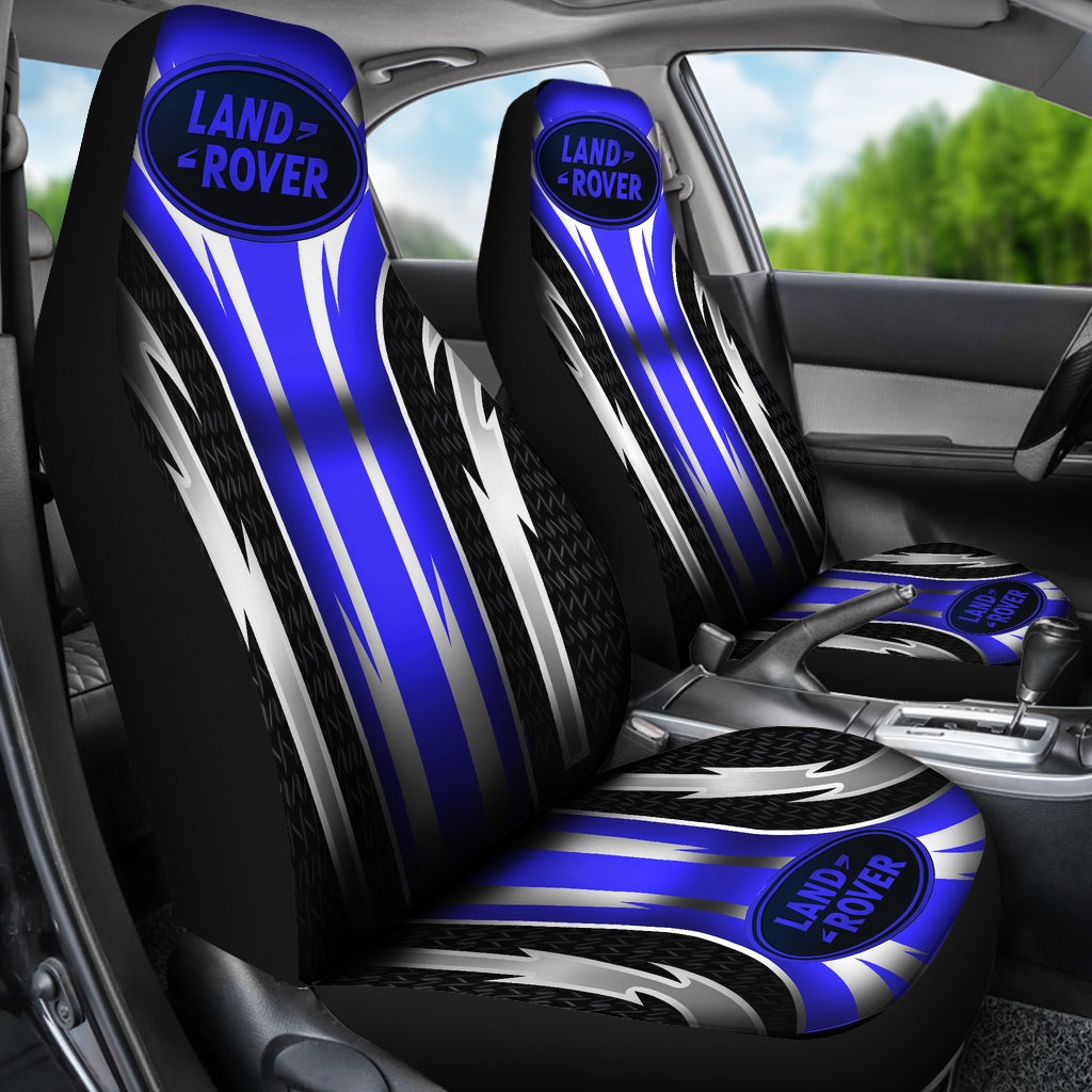 2 Front Land Rover Seat Covers Blue - Famjoys 2 Front Land Rover Seat Covers Blue - Famjoys