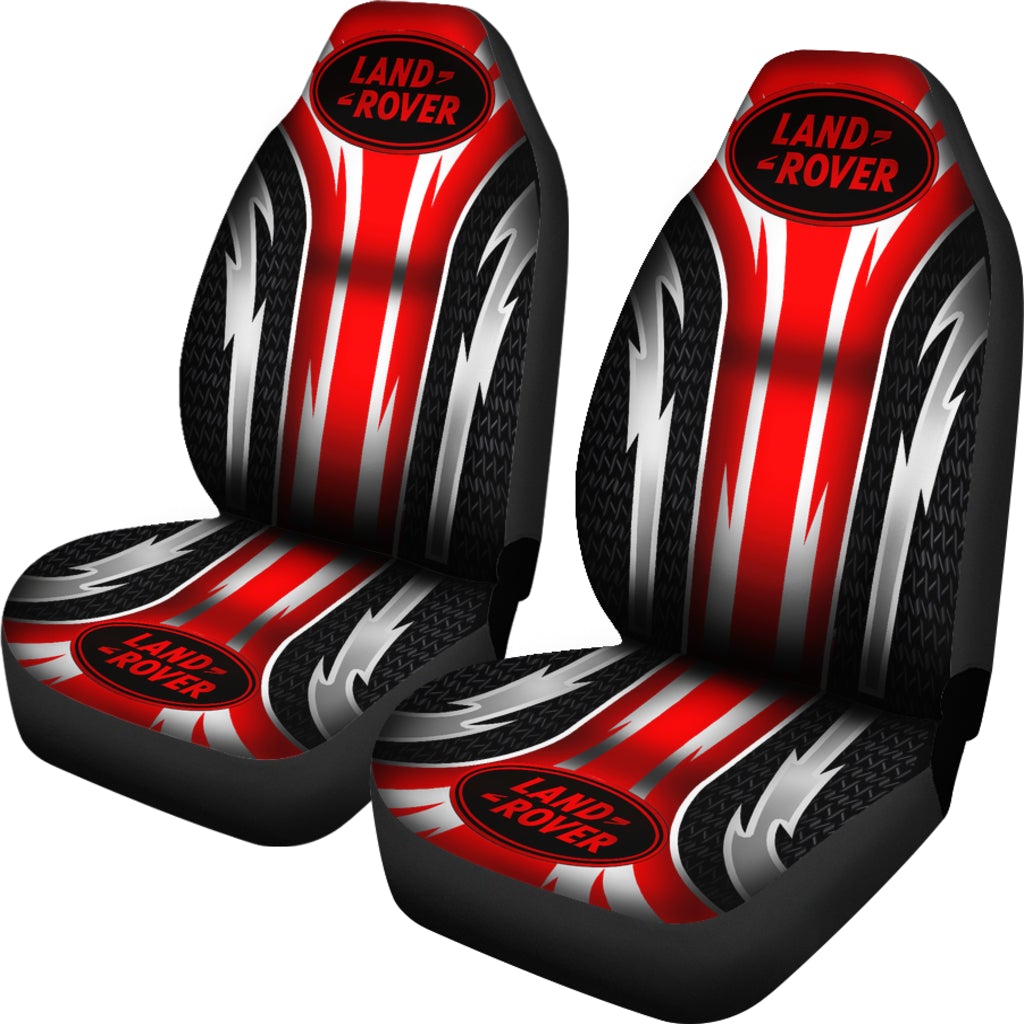 2 Front Land Rover Seat Covers Red - Famjoys 2 Front Land Rover Seat Covers Red - Famjoys