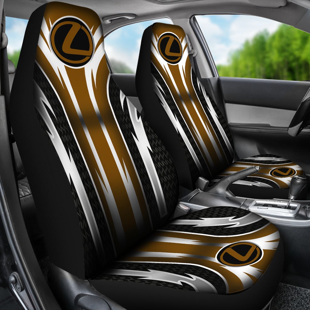 2 Front Lexus Seat Covers Brown - Famjoys 2 Front Lexus Seat Covers Brown - Famjoys