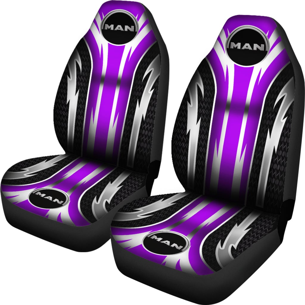2 Front MAN Trucks Seat Covers Purple - Famjoys 2 Front MAN Trucks Seat Covers Purple - Famjoys