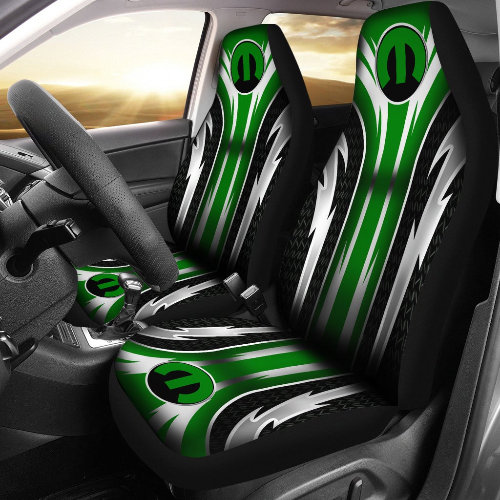 2 Front Mopar Seat Covers Green