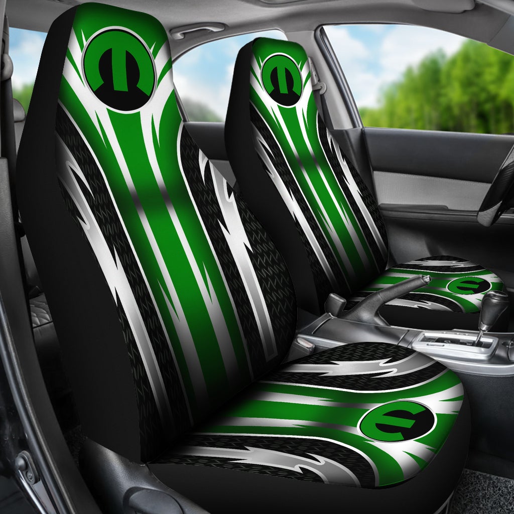 2 Front Mopar Seat Covers Green