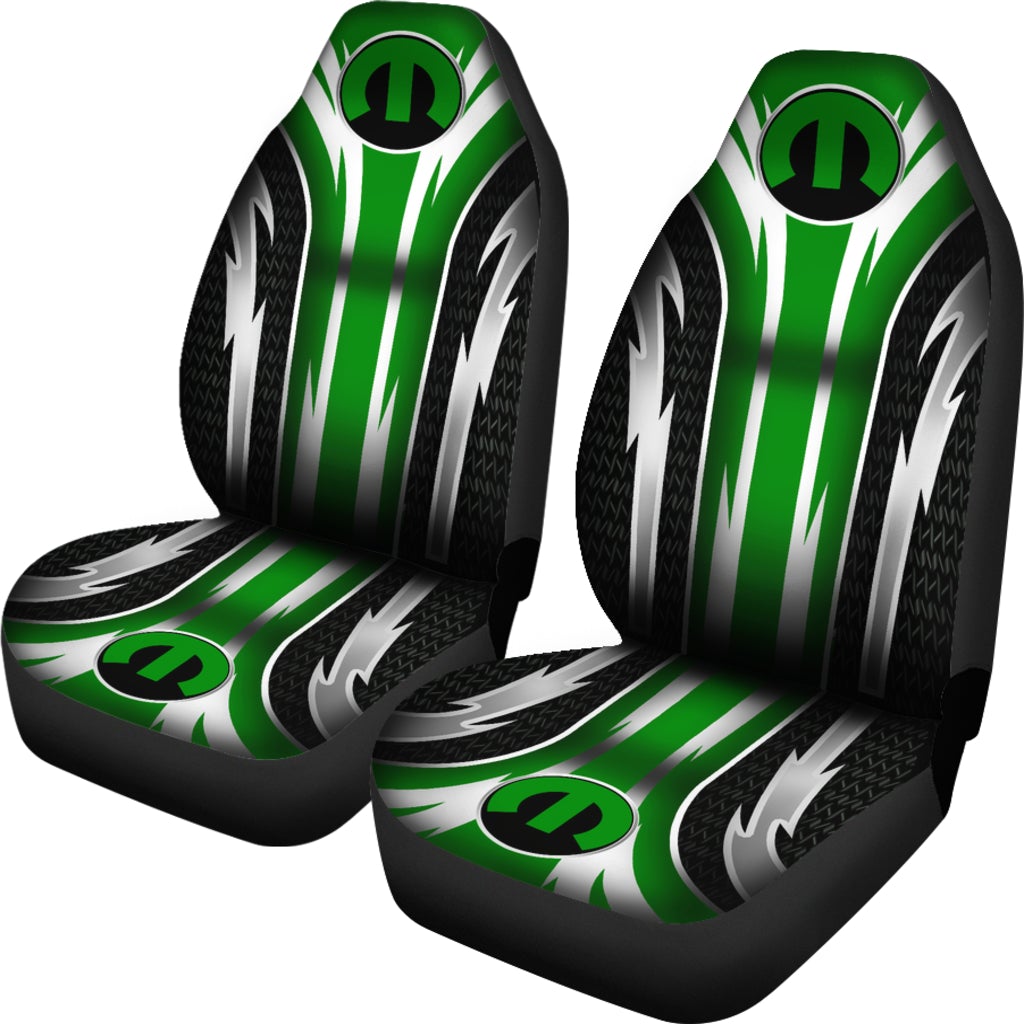 2 Front Mopar Seat Covers Green