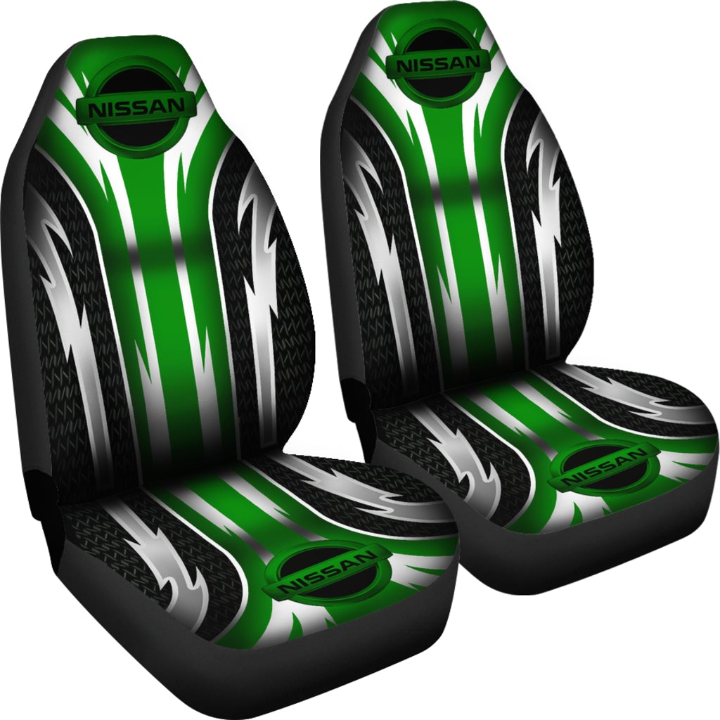 2 Front Nissan Seat Covers Green - Famjoys 2 Front Nissan Seat Covers Green - Famjoys