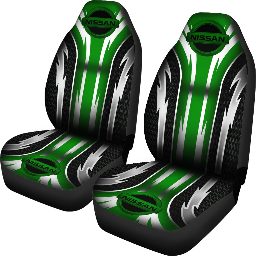 2 Front Nissan Seat Covers Green - Famjoys 2 Front Nissan Seat Covers Green - Famjoys