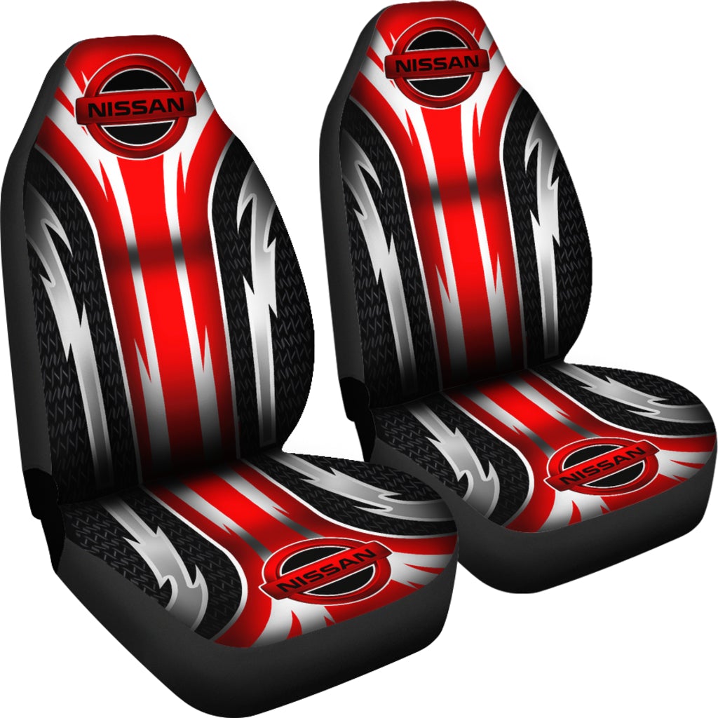 2 Front Nissan Seat Covers Red - Famjoys 2 Front Nissan Seat Covers Red - Famjoys