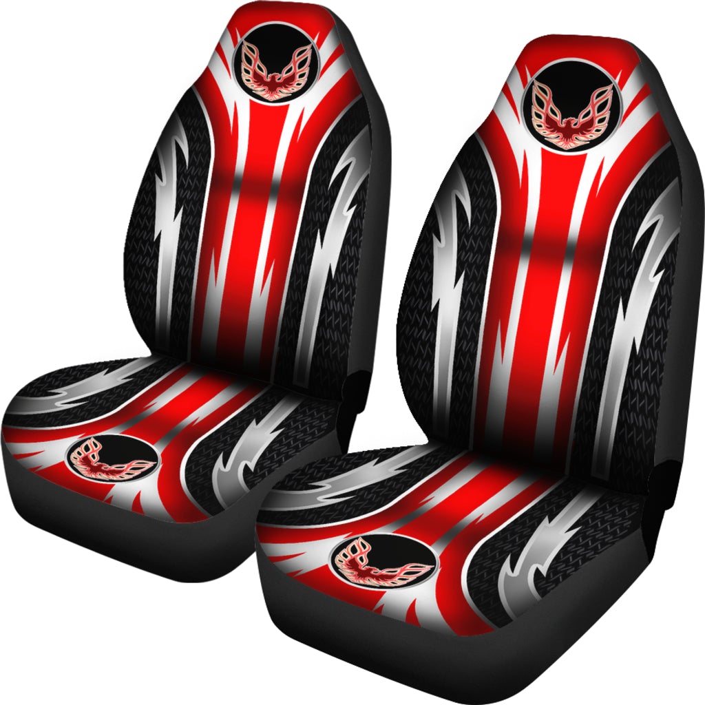 2 Front Pontiac Firebird Seat Covers Red - Famjoys 2 Front Pontiac Firebird Seat Covers Red - Famjoys