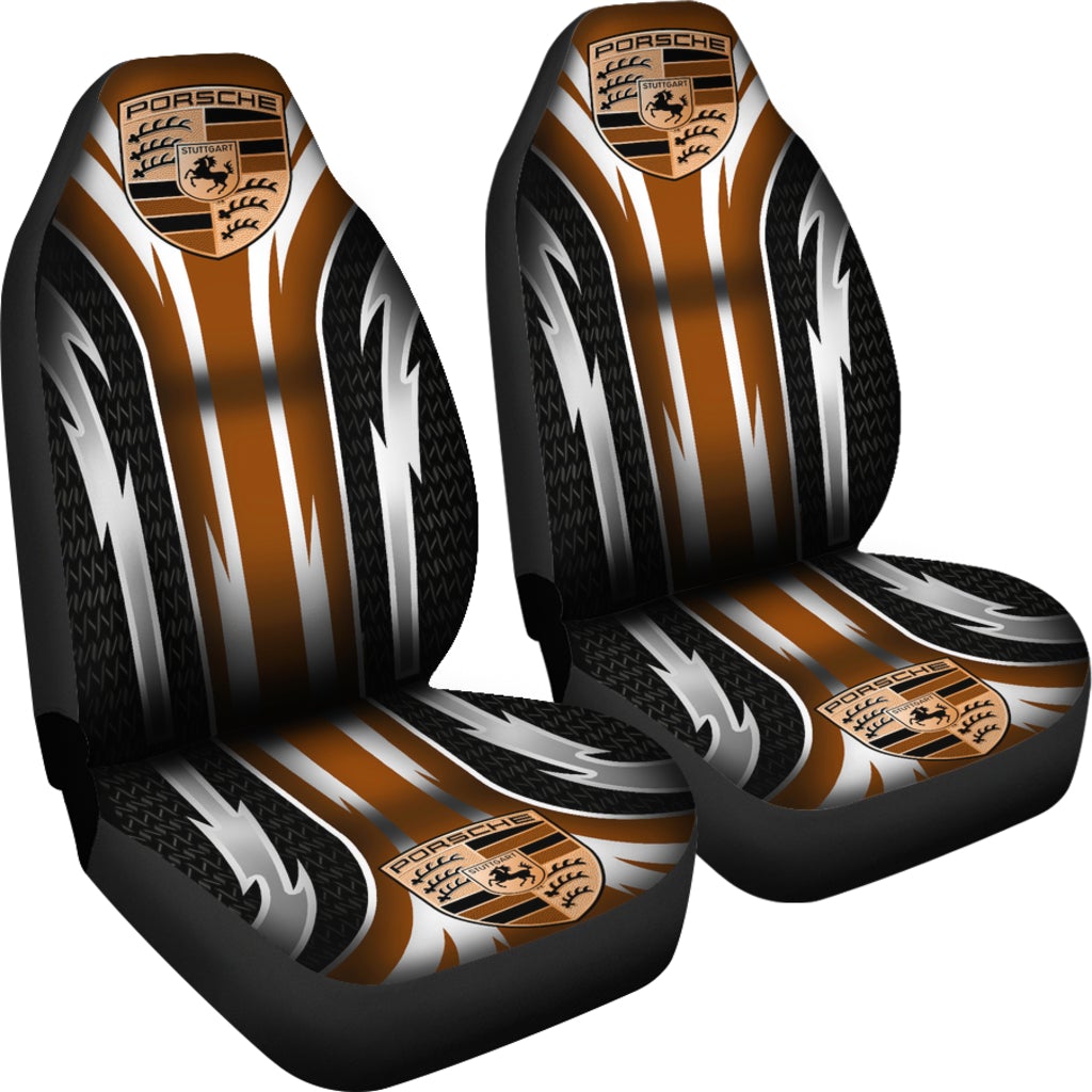 2 Front Porsche Seat Covers Brown - Famjoys 2 Front Porsche Seat Covers Brown - Famjoys