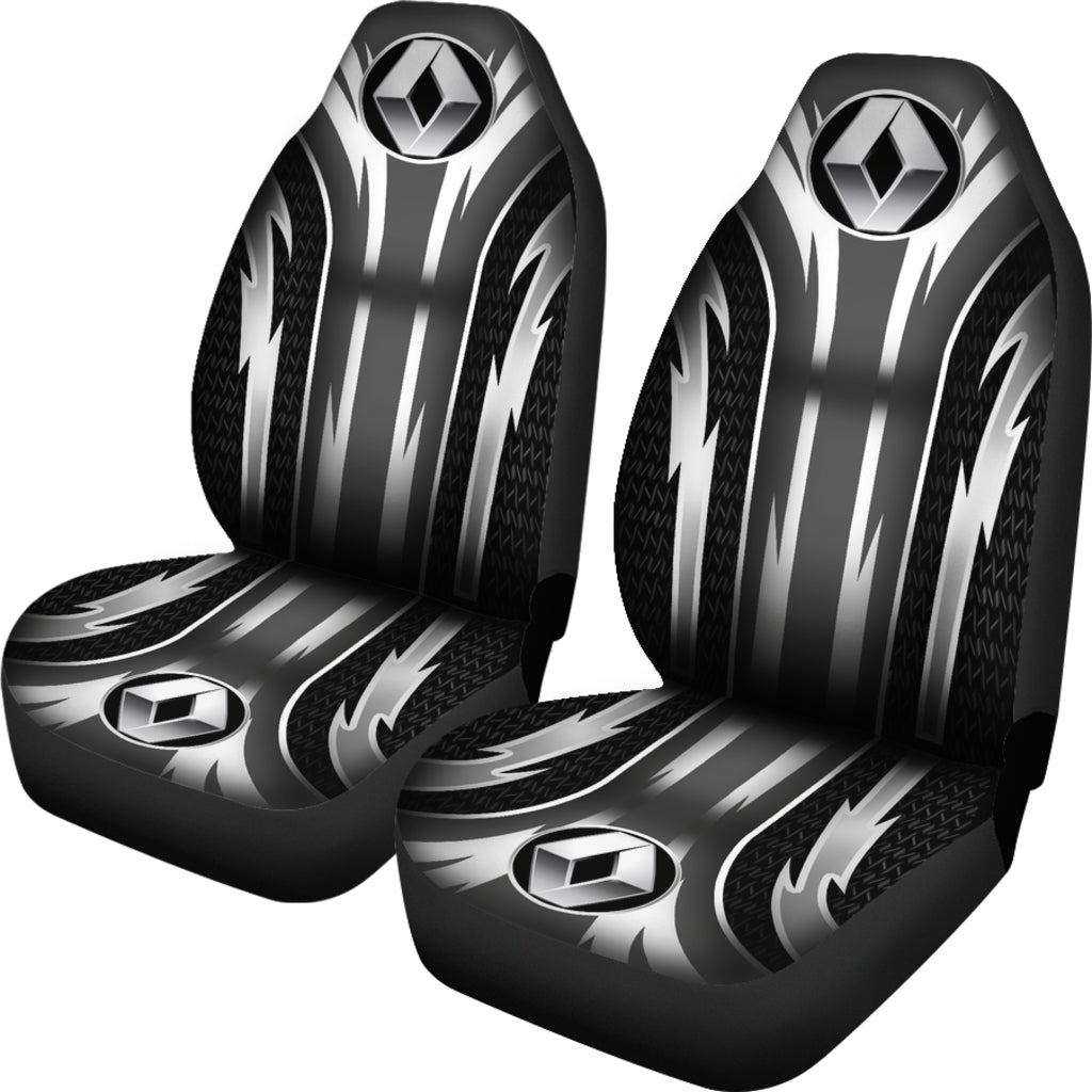 2 Front Renault Seat Covers Grey - Famjoys 2 Front Renault Seat Covers Grey - Famjoys