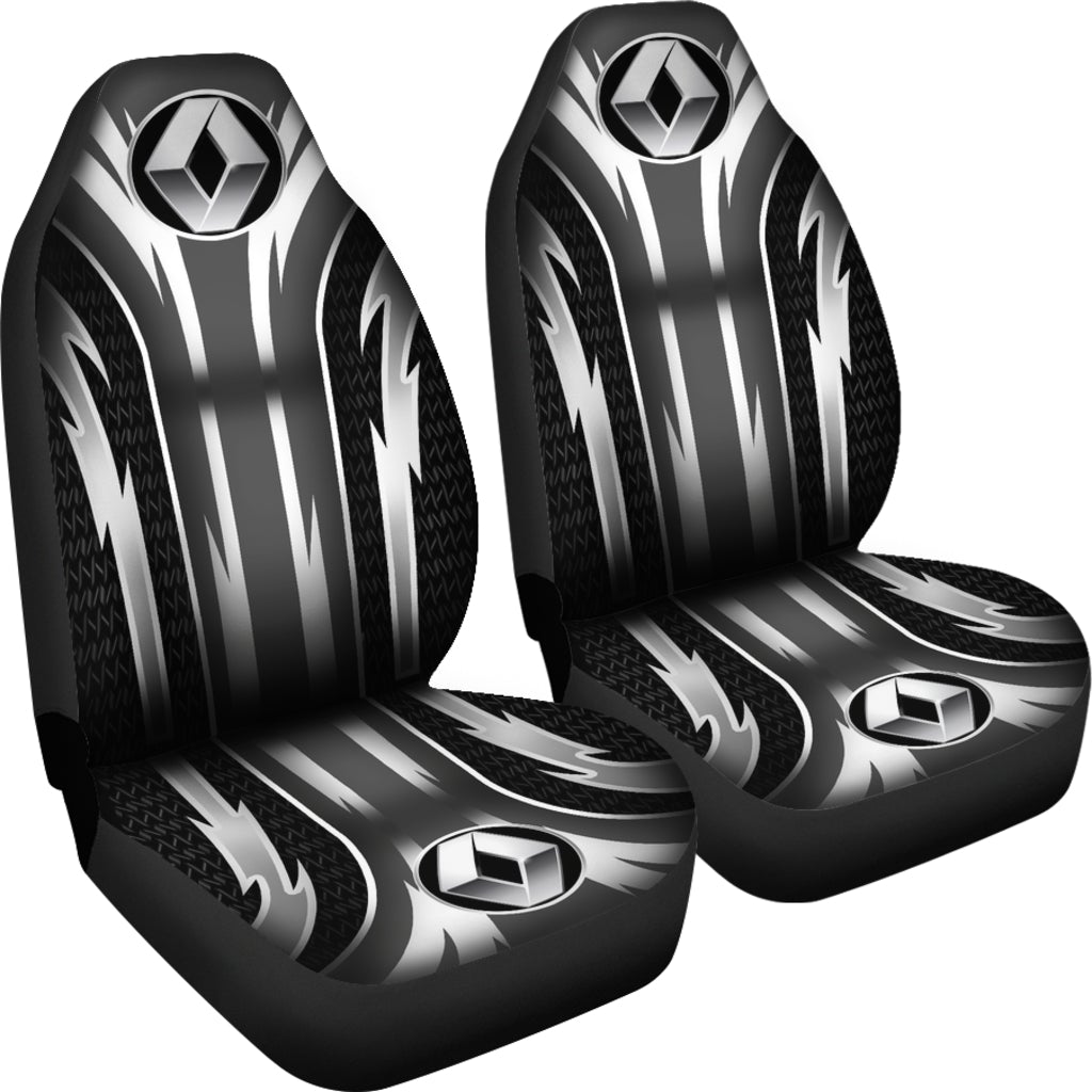 2 Front Renault Seat Covers Grey - Famjoys 2 Front Renault Seat Covers Grey - Famjoys