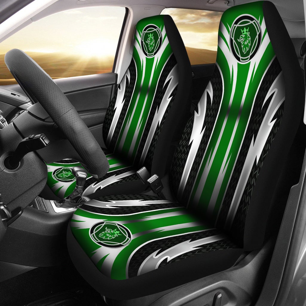 2 Front Scania Seat Covers Green - Famjoys 2 Front Scania Seat Covers Green - Famjoys