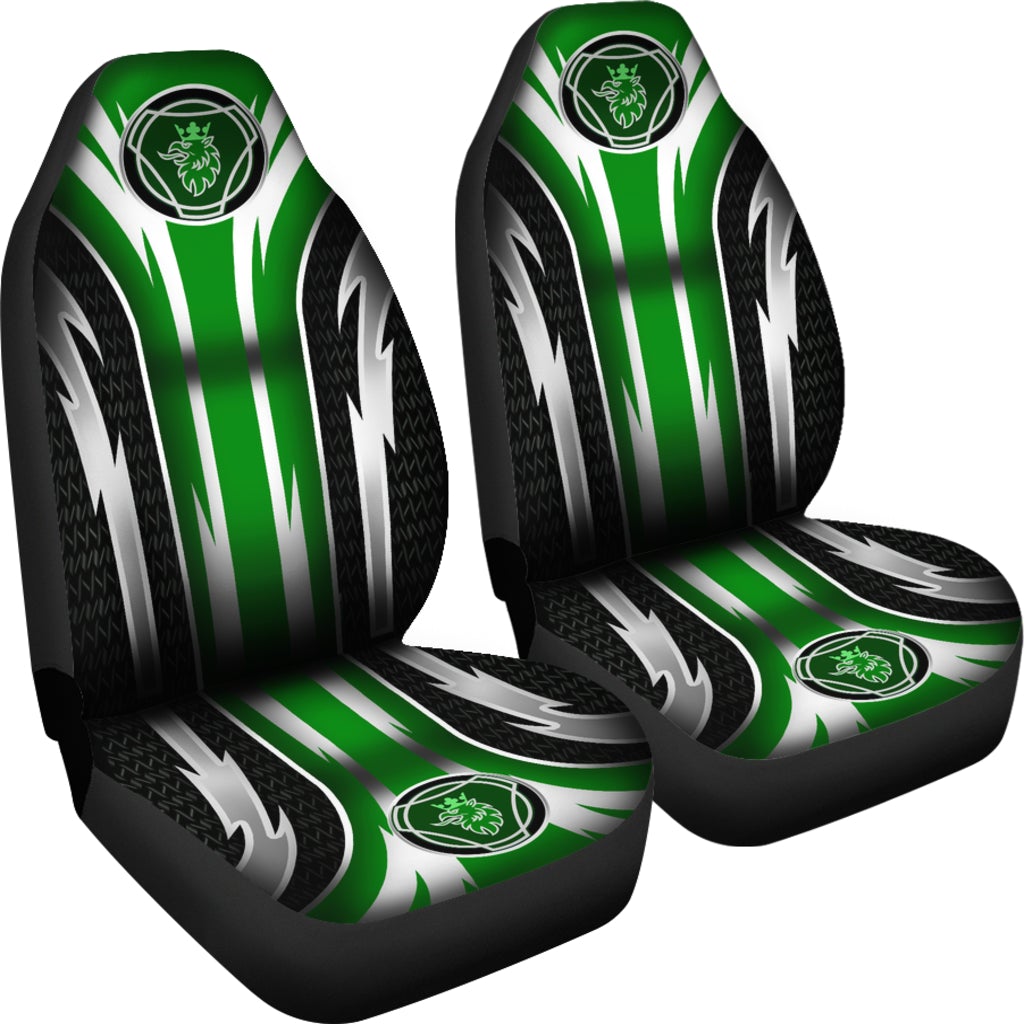 2 Front Scania Seat Covers Green - Famjoys 2 Front Scania Seat Covers Green - Famjoys