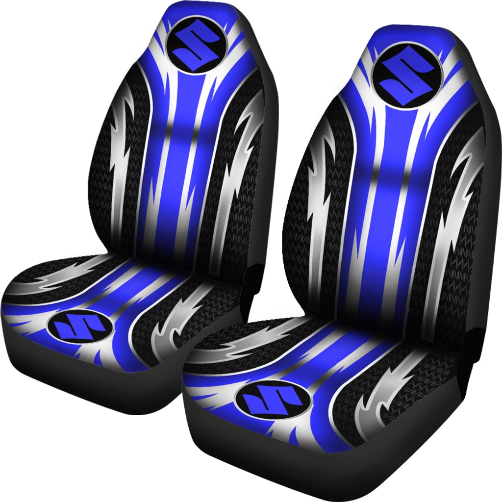 2 Front Suzuki Seat Covers Blue - Famjoys 2 Front Suzuki Seat Covers Blue - Famjoys