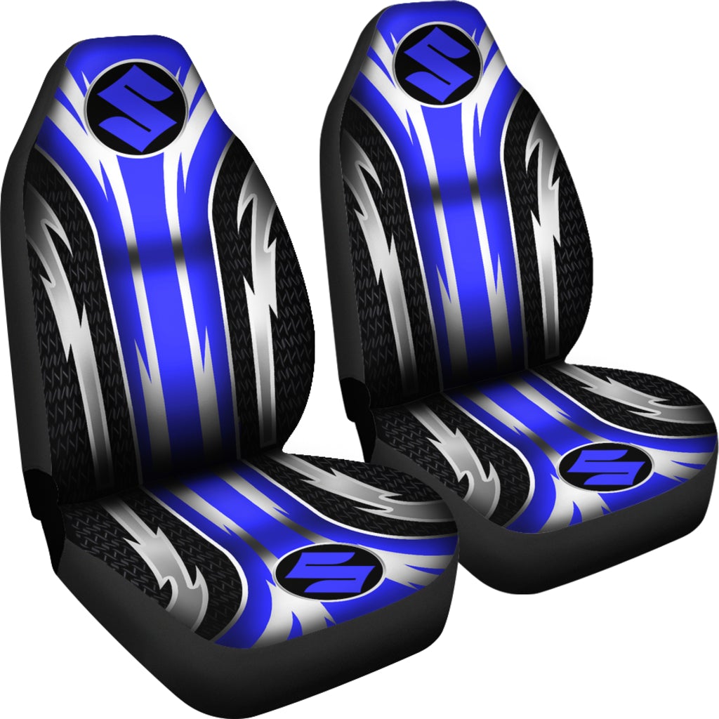 2 Front Suzuki Seat Covers Blue - Famjoys 2 Front Suzuki Seat Covers Blue - Famjoys