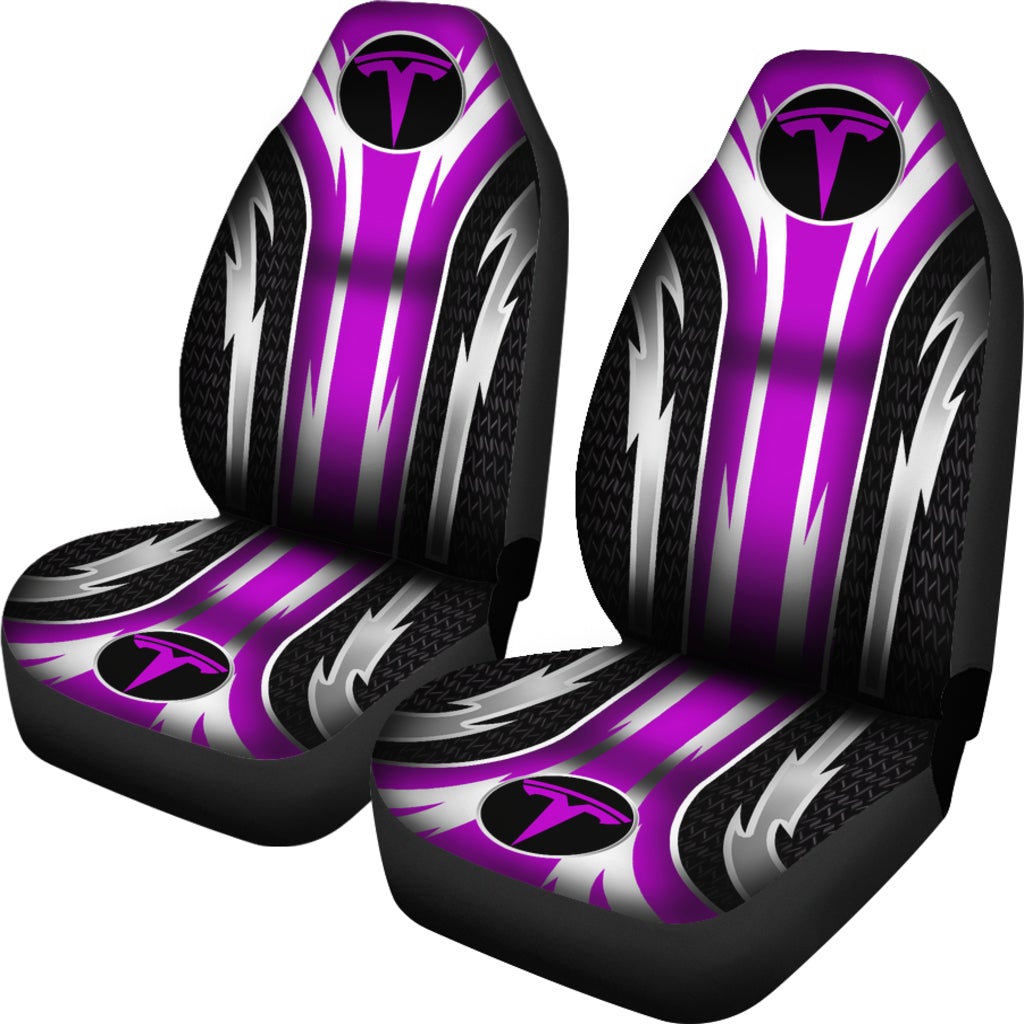 2 Front Tesla Seat Covers Pink - Famjoys 2 Front Tesla Seat Covers Pink - Famjoys